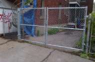 Double chain link gate